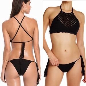 NWOT Vitamin A Nightbird Crochet Bikini Bottom